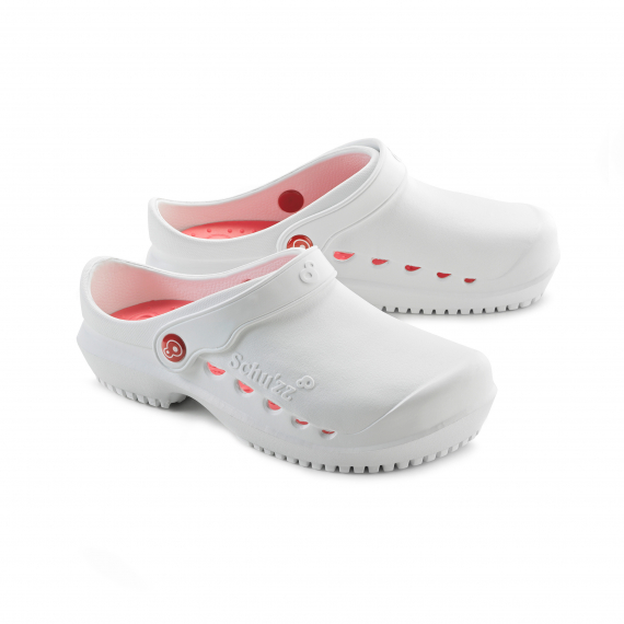 SABOT FEMME T38 BLANC & CORAIL
