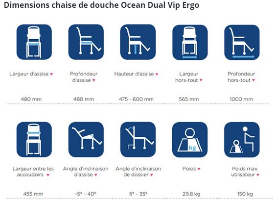 CHAISE AQUATEC OCEAN DUAL VIP